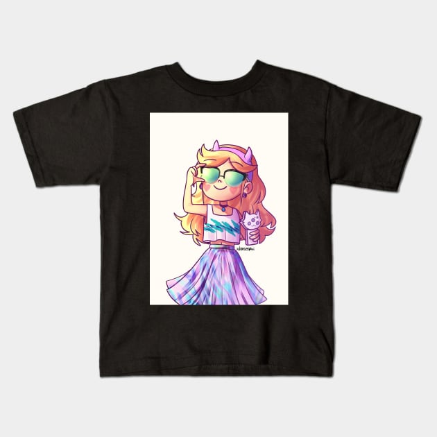 Seapunk Star Butterfly (Star vs the forces of evil) Kids T-Shirt by xlausenpai